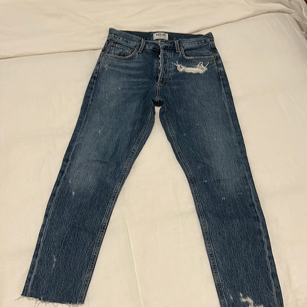Agolde ripped jean